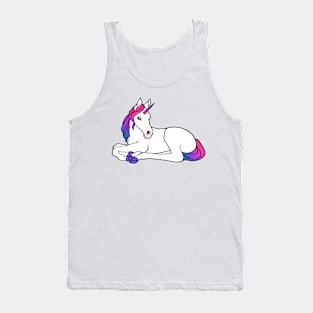 bisexual pride unicorn foal Tank Top